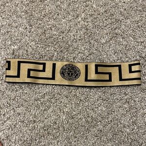 Versace Gold and Black Patterned Headband